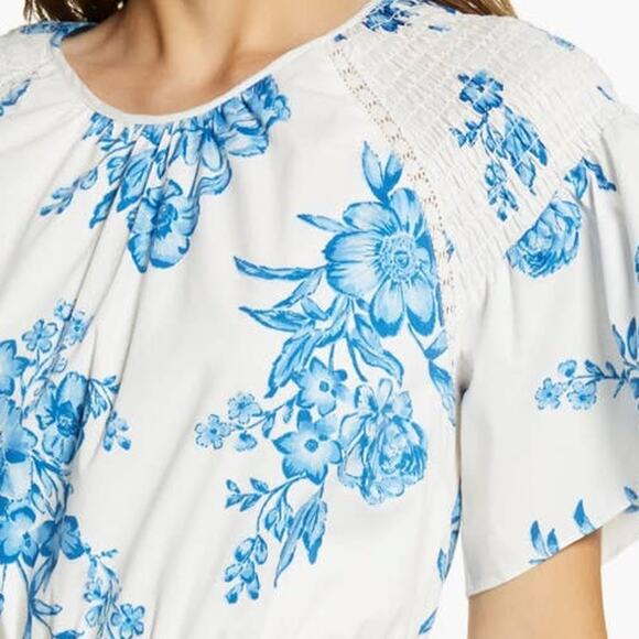 Rachel Parcell Ruffle Front Tie Cotton Dress Size XXS - Picture 3 of 13